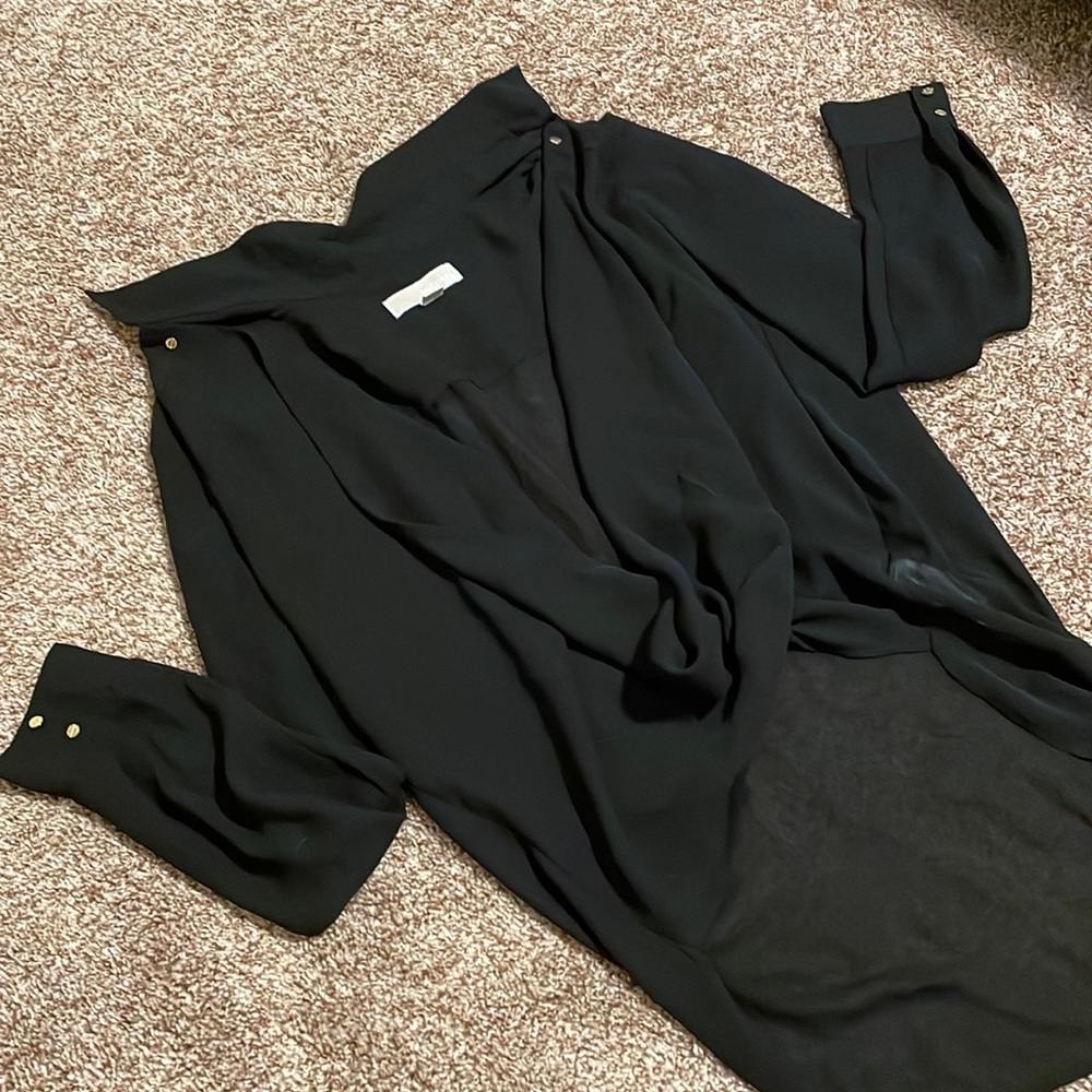 Michael Kors Black Cross High Low Top Size 10